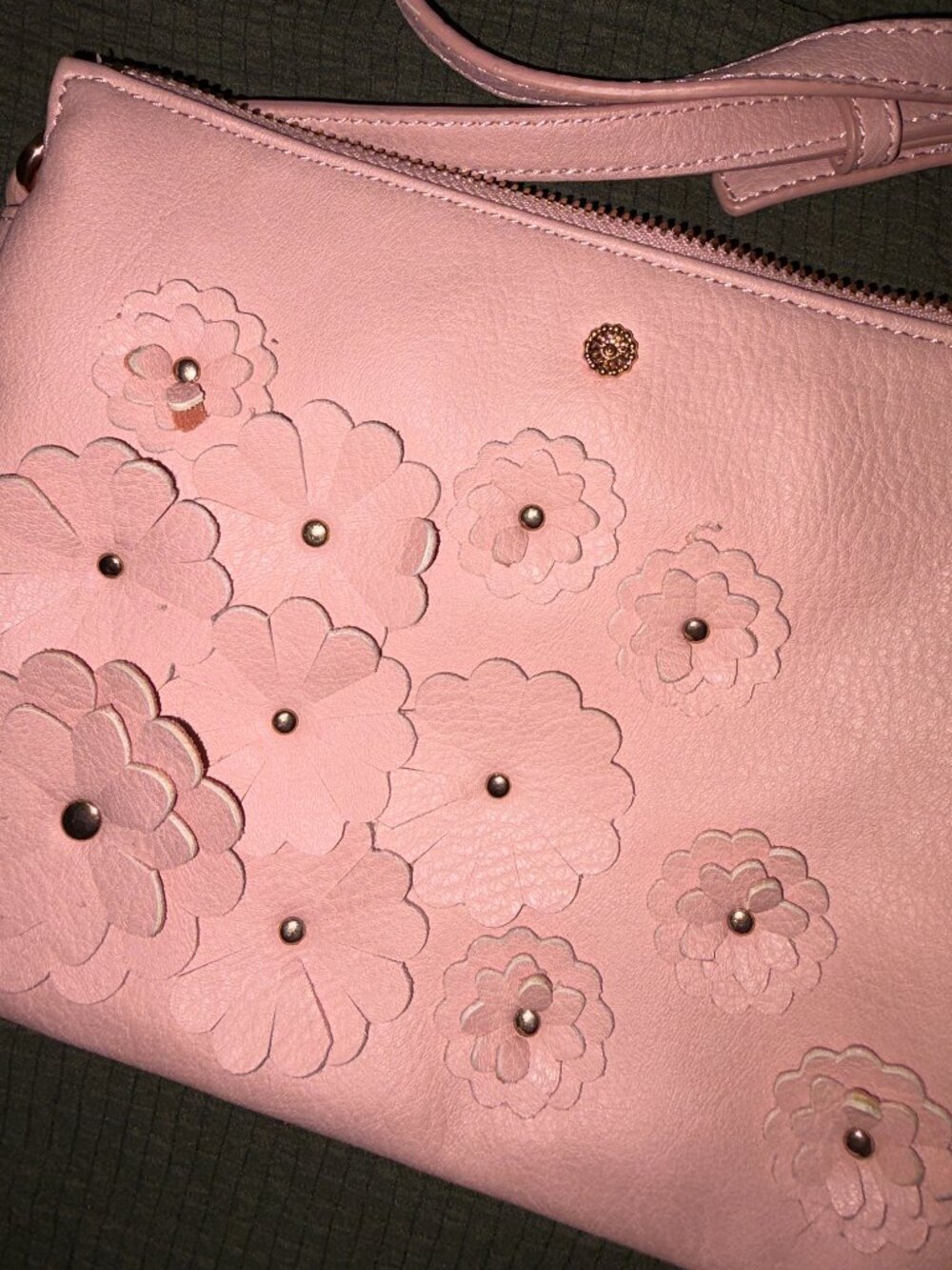 Lauren Conrad Pink Floral Crossbody Purse